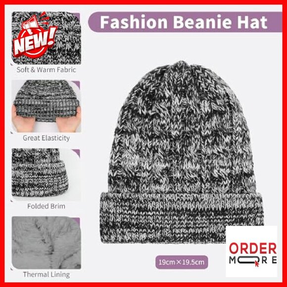 Warm Winter Set - Beanie, Touchscreen Gloves & Long Scarf